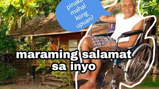 lolo binigyan nyo ng wheelchair | kawanggawa