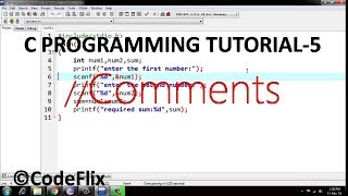 C Programming Tutorial-5-Comments