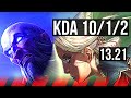 RYZE vs CAMILLE (TOP) | 10/1/2, 1.2M mastery, 600+ games, Godlike | BR Master | 13.21