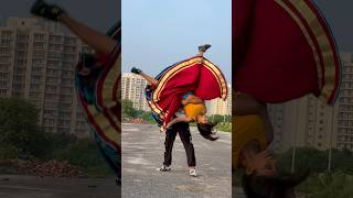 Ye kaisa laga😍 #gymnast #acrobatics #action #flip #stunt #viralshort #couplegoals #desi #haryanvi