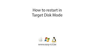 How to boot your mac in Target Disk Mode