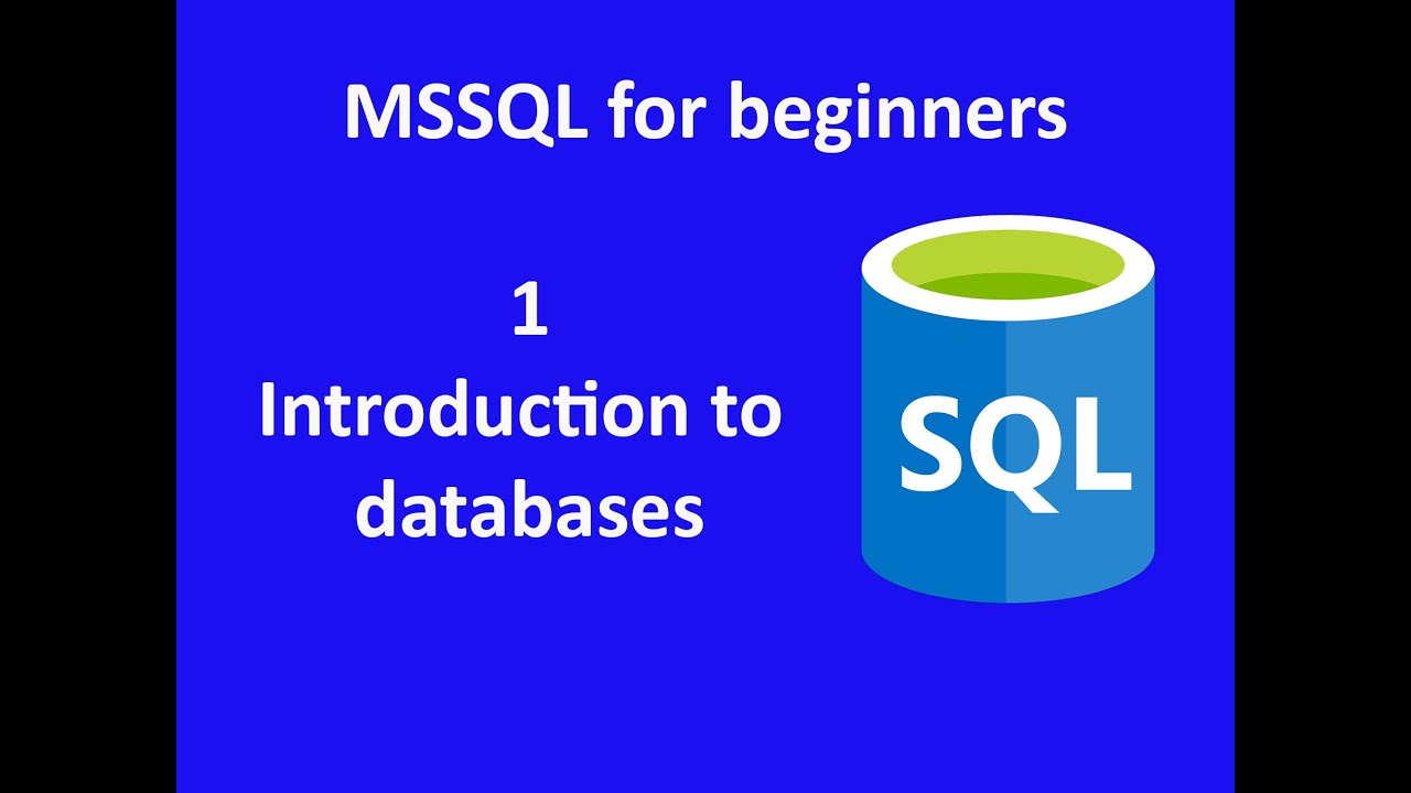 Introduction To Databases For Beginners - YouTube