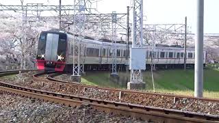 爆音になった名鉄2200系2206F笠松カーブ（東笠松駅跡）通過ミュージックホーン