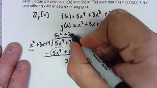 Abstract Algebra 15.1: Division Algorithm