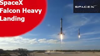 SpaceX  Falcon Heavy  landing  #Shorts