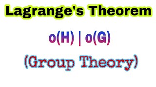 Lagrange's Theorem