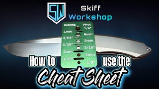 How to use the Skiff Workshop Cheat Sheet #skiffworkshop #skiffbearings #knifemods #knifecommunity