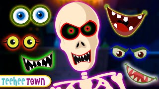 Spooky Scary Skeletons Missing Face Song + More Kids Songs And Nursery Rhymes | Teehee Town