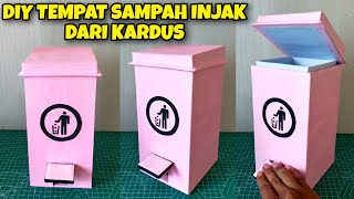 DIY - KOTAK SAMPAH INJAK DARI KARDUS BEKAS | IDE KREATIF DARI KARDUS