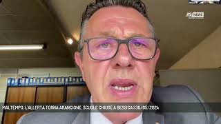 MALTEMPO, L'ALLERTA TORNA ARANCIONE. SCUOLE CHIUSE A BESSICA | 30/05/2024