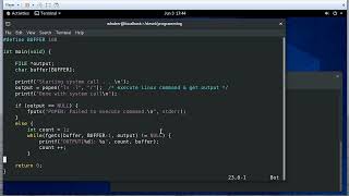 Executing a Shell Command in C Using popen()