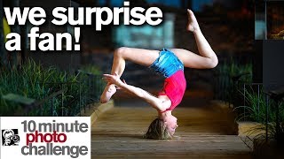 I SURPRISE A FAN with a Contortion and Ballet 10 Minute Photo Challenge *World of Dance*