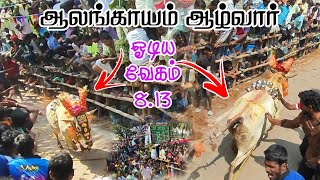 ஆலங்காயம் ஆழ்வார் ஓடிய வேகம்8.13sec #jallikattu #eruthukattu #trending #60fps #8bit #video #vijaytv