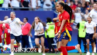 Spain DIGS DEEP in epic comeback to win in PKs against Colombia | Paris Olympics | NBC Sports