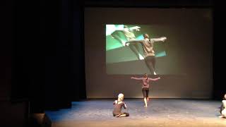Live video feedback dance improv with Sadie, Alison and live piano. improv.