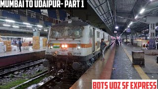 MUMBAI to UDAIPUR || Full Train Journey- PART 1 || Train No. 22901 Bandra Terminus Udaipur City Exp!