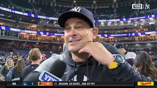 Aaron Boone recaps winning AL pennant, advancing to the World Series