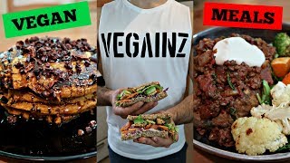 WHAT WE EAT IN A DAY // EASY VEGAN PANCAKES // WALNUT LENTIL MEAT