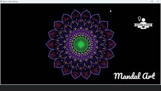 python mandala art #pythontutorial #pythonturtlegraphics