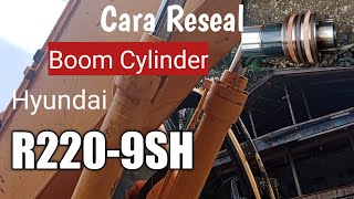 Cara melakukan Resealing Boom cylinder Hyundai R220-9SH