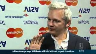 Julian Assange warns of WikiLeaks ending