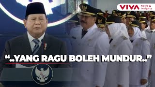 Prabowo Gembleng 961 Kepala Daerah di Magelang: Kalo Ragu Mundur Saja