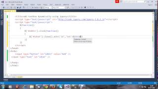 add textbox dynamically using jquery