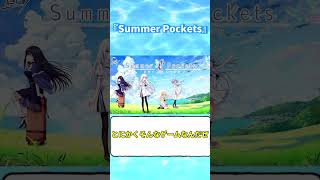 【1分解説】みんなが憧れた夏休み。Key制作の最高の泣きゲーです【Summer Pocekets】