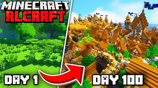 I Spent 100 Days in RLcraft Here is What Happened!!