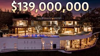 Touring a $139,000,000 LA Mega Mansion With a BATMAN Style Garage!