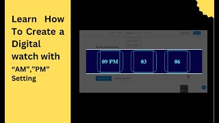 How To Create Digital Clock Using HTML CSS & JavaScript | Display Time Using JavaScript
