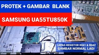 PROTEK, GAMBAR BLANK (SAMSUNG LED ANDROID UA55TU850K)