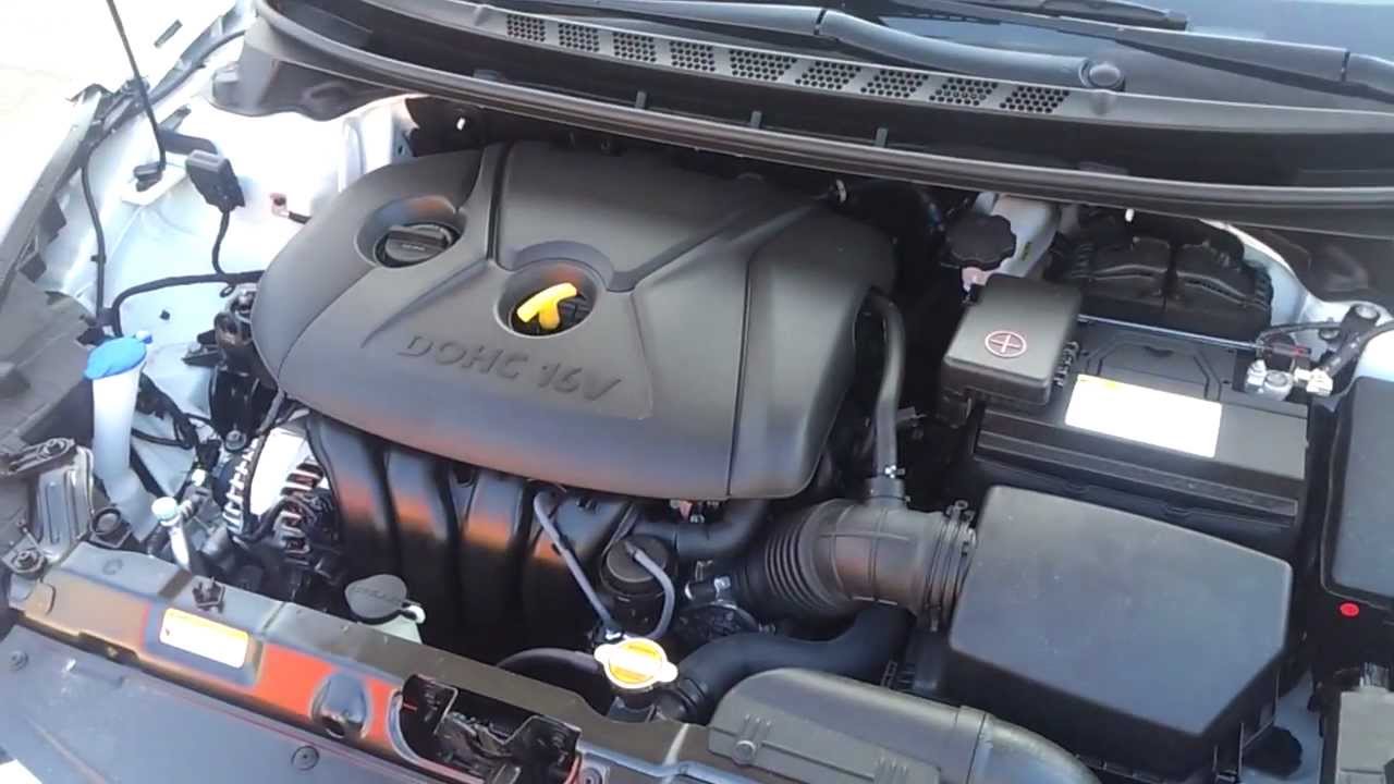 New Hyundai Elantra Sedan Engine Bay Review - YouTube