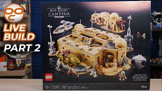 🔴  Building Interior & Stuff! LEGO Star Wars Mos Eisley Cantina LIVE PART 2