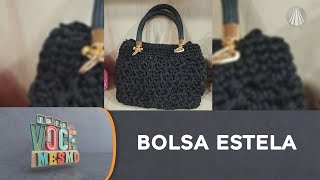 Venha aprender a fazer uma bolsa estela em crochê de grampo | técnica fácil!