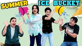SUMMER ICE BUCKET | Family Comedy Challenge | Vacation Masti Gk Quiz | Aayu and Pihu Show