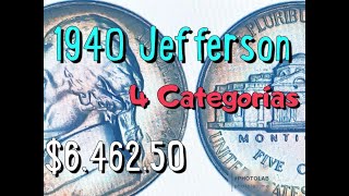 1940 Jefferson Cuatro Categorías y Precios $6,462 50