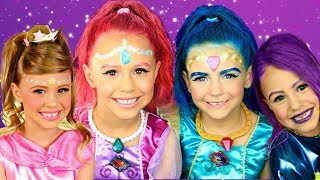 Shimmer ane Shine Makeup and Costume Compilation! Shimmer, Shine, Leah, and Zeta!