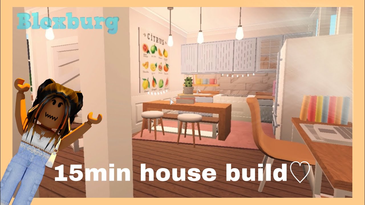 Building A House In 15mins |ROBLOX | Bloxburg | - YouTube