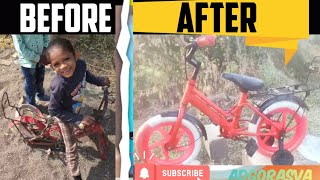 RESTORATION OLD BICYCLE FULL😱 UPGRADE || पुरानी साइकिल को रिस्टोर किया #restoration​ #bicycle #bike​