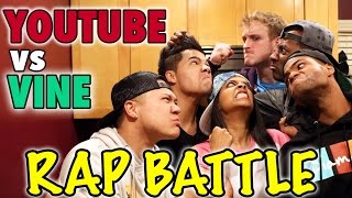 YouTube vs Vine - RAP BATTLE! (ft. King Bach, DeStorm, Logan Paul, Timothy DeLaG