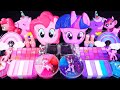 Pink vs Purple /My little Pony Slime Mixing Random Cute, shiny things into slime #ASMR #slimevideos