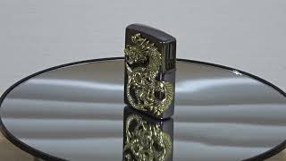 【ZIPPO ダブルドラゴン】ブラックニッケル【喫煙具のハヤミ】