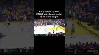 Curry Opens NBA FINALS with 3 as crowd erupts