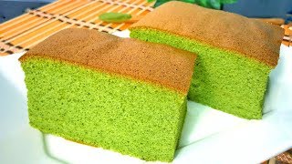 เค้กไข่ไต้หวัน  castella cake สูตรเค้กไข่ ชาเขียว สอนทำเค้กไข่ไต้หวัน เนื้อเค้กนุ่ม หอมละมุน ชาเขียว