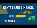 How to Build a Gantt Chart in Excel | Track Planned vs Actual Progress