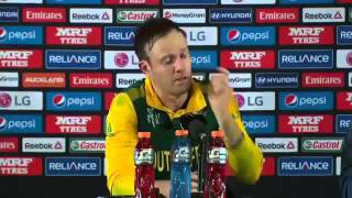 AB Devilliers Emotional Crying speech after South Africa vs New Zealand Semi Final Match 2015