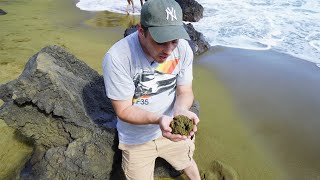 A Volcano Turned This Beach Green