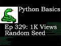 Python Basics 1K Views Random Seed