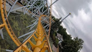 Russian Schwarzkopf Roller Coaster Front Seat POV Wonder Island Park St Petersburg Russia